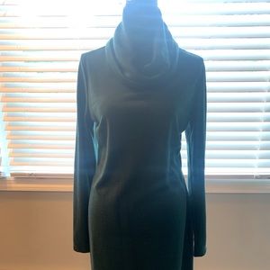 Forest Green Cowl Neck Dress